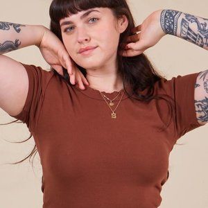 Big Bud Press Baby tee Fudgesicle Brown